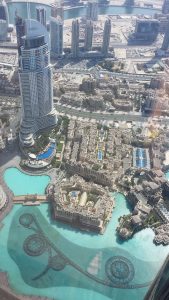 Sky View of the Dubai Fountains