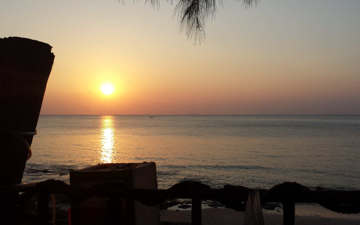 A picture of the Sunset at Koh Lanta Thailand